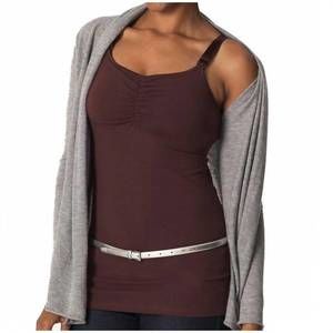 NEW GLAMOURMOM nursing bra full bust long top in chocolate